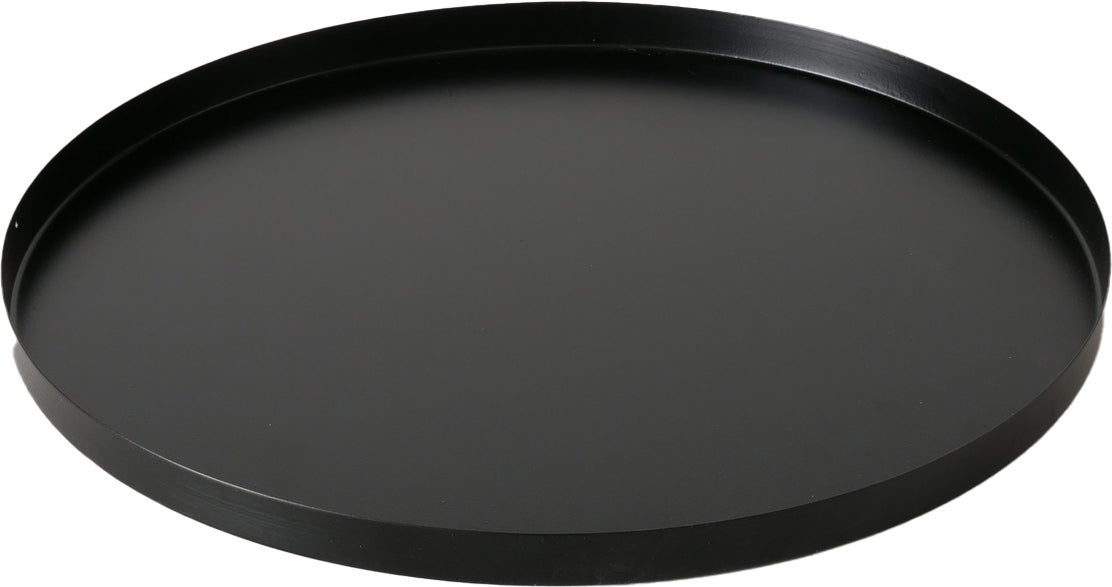Boltze decoratiebord Rondella zwart D 40 H 2 cm