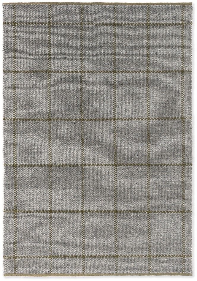 Vloerkleed Matter Check Slate Olive 49104 Craft  | Brink & Campman