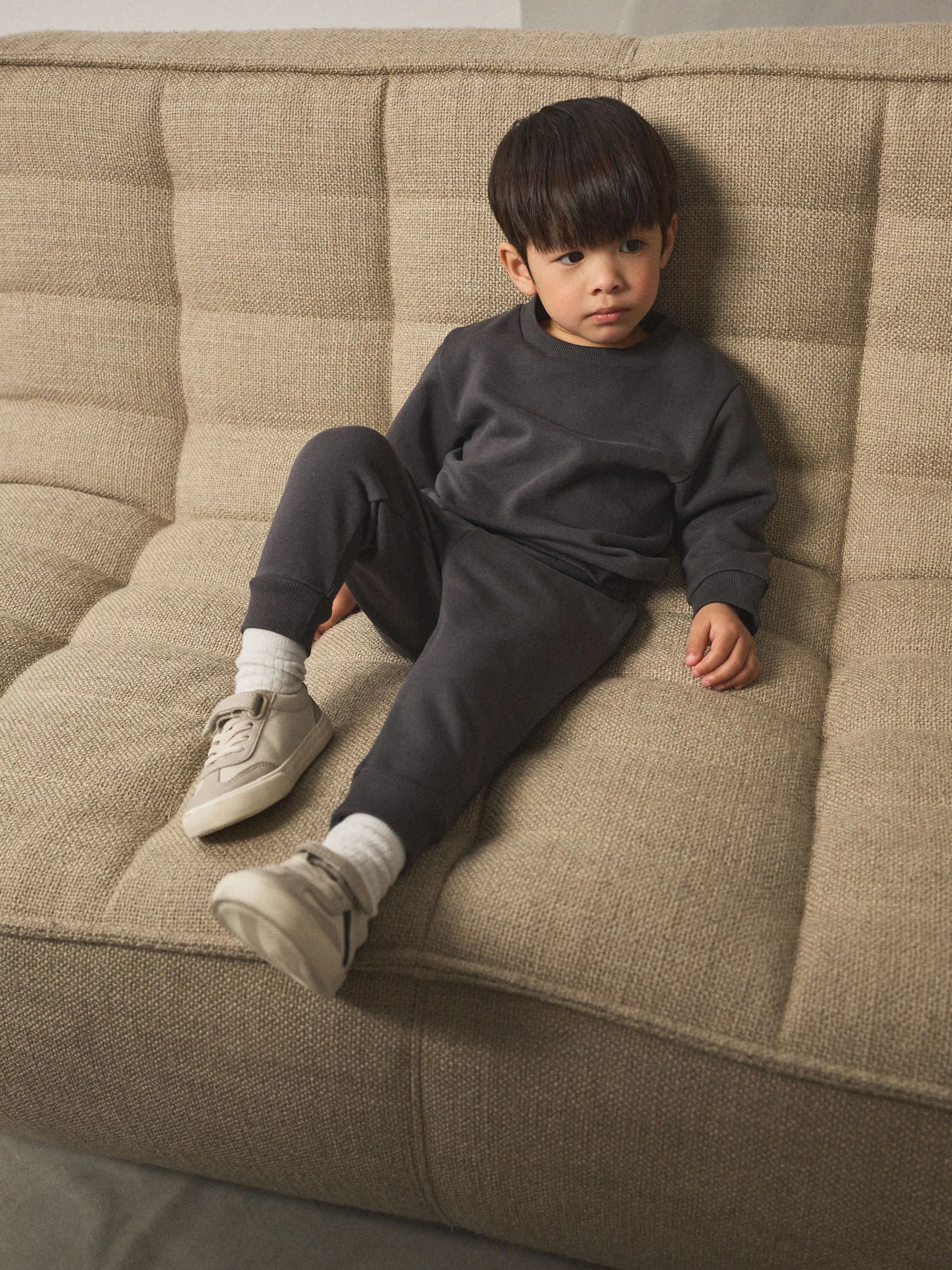 Antraciet - Set met sweatshirt en joggingbroek (3mnd-7jr)