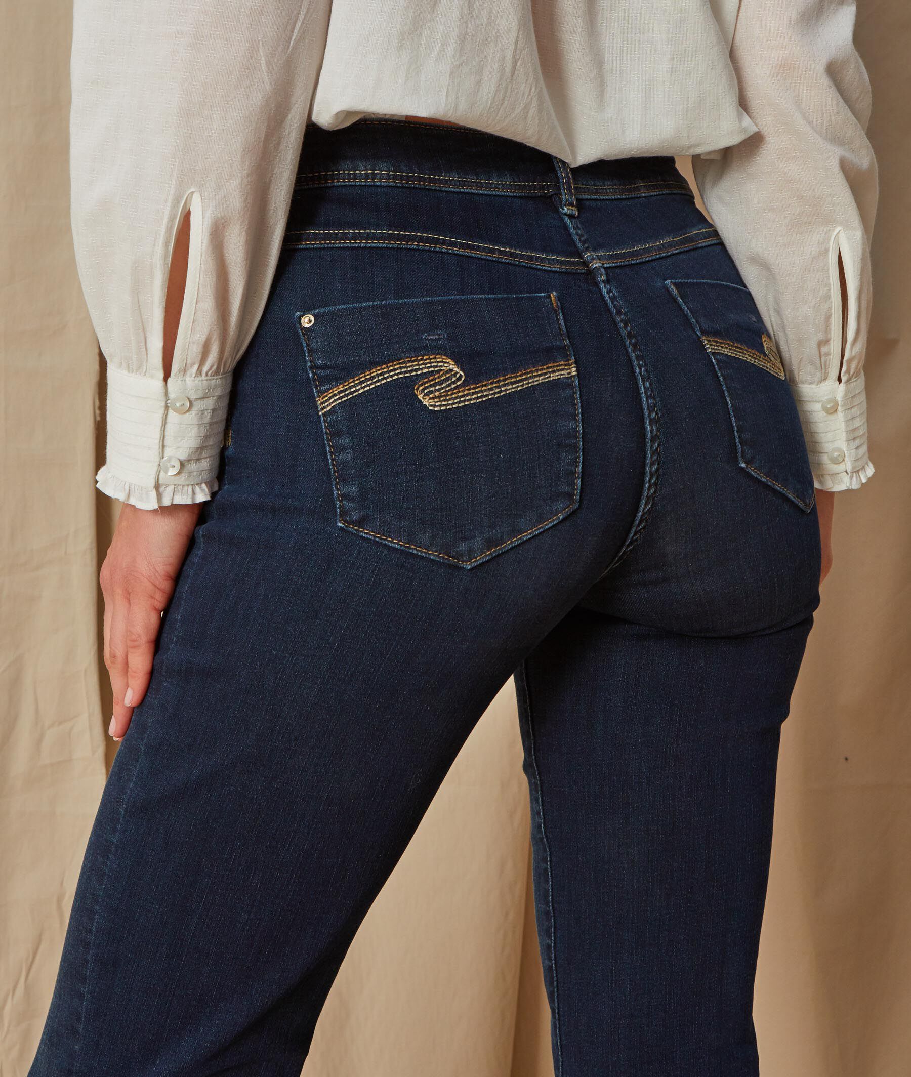 Jean droit NEW YORK femme - DARK RINSE