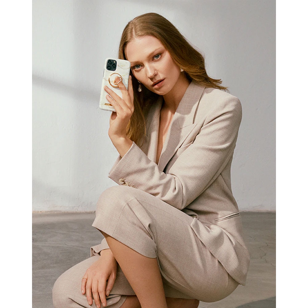 iPhone SE (2022/2020) / 8 / 7 / 6S Hardcase Hülle (IDFCSS20-I7-194) - Golden Pearl Marble