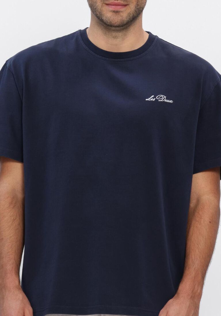 donkerblauwe les deux t-shirt crew t-shirt