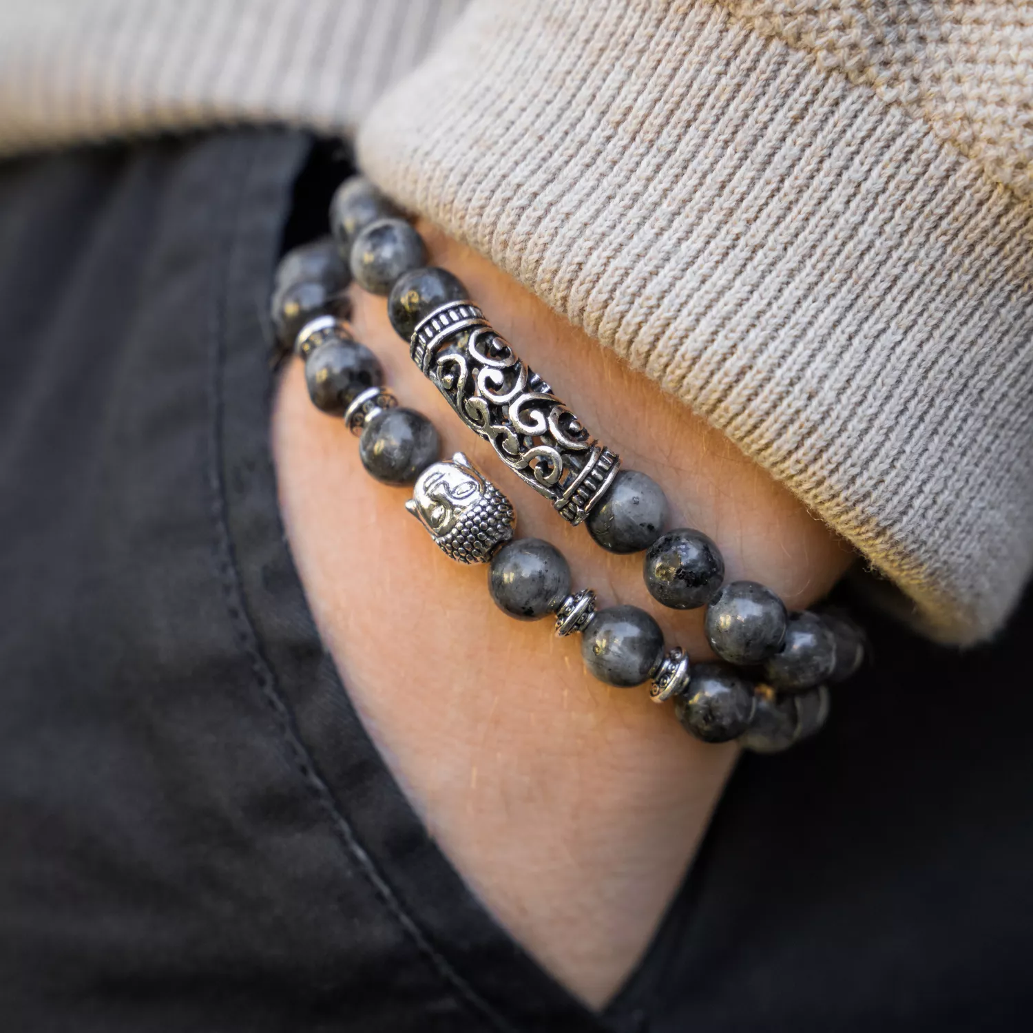 Auxere Holy Double Row Armbånd Sten KXD0208