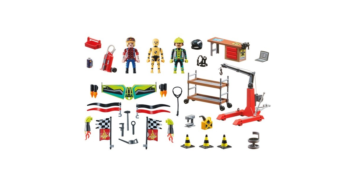 PLAYMOBILStuntshow - Air Stuntshow servicestation Constructiespeelgoed  (70834)