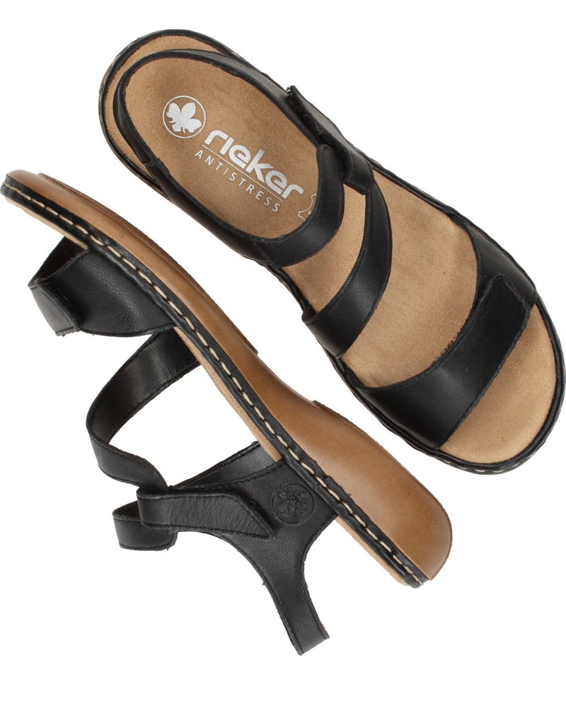 Rieker Sandalen Zwart Dames