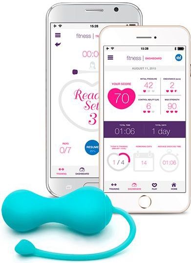 Lovelife by OhMiBod - Krush App Connected Bluetooth Kegel Turquoise