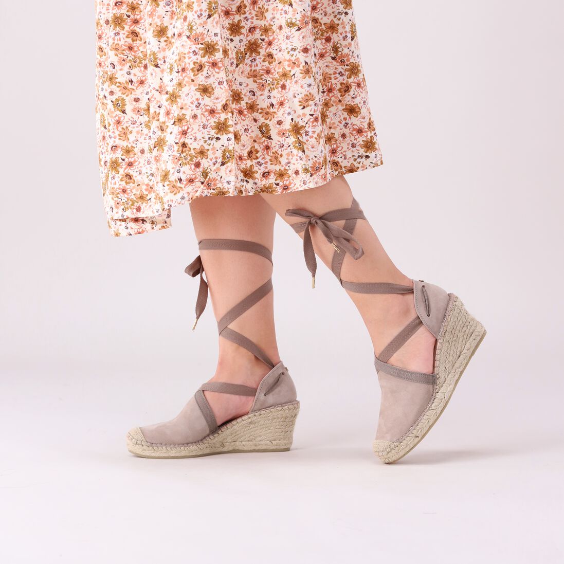 FRED DE LA BRETONIERE taupe fred de la bretoniere espadrilles 153010224