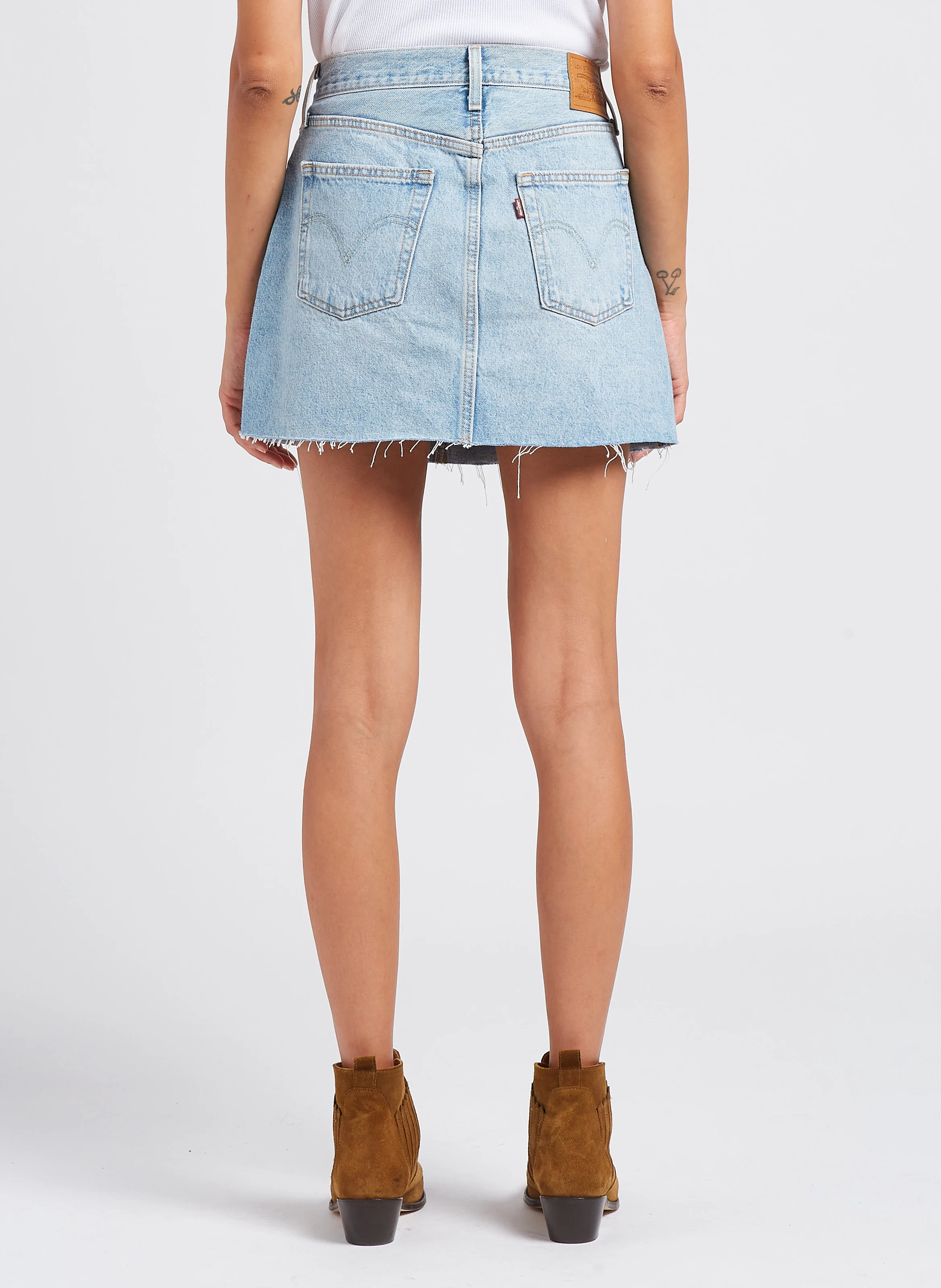 ICON SKIRT - Jupe courte en jean| Jean Délavé