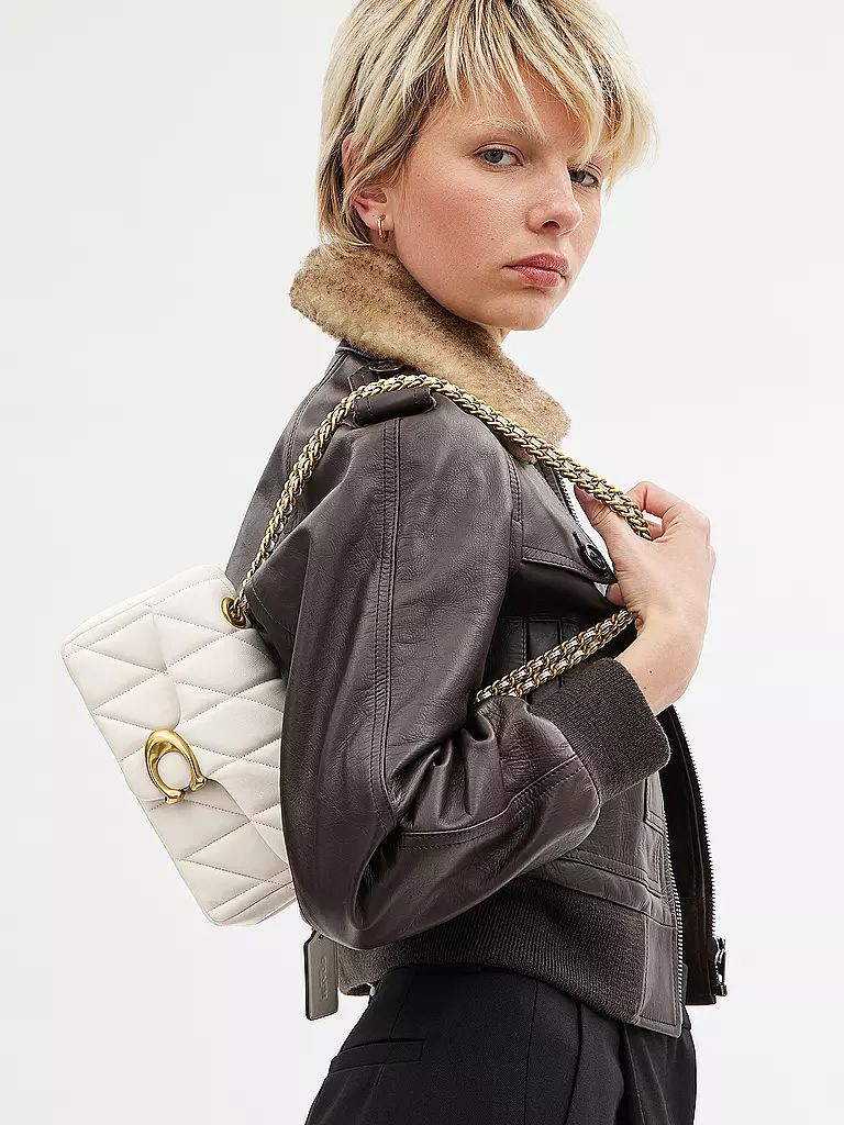 COACH Ledertasche - Mini Bag TABBY 20 creme
