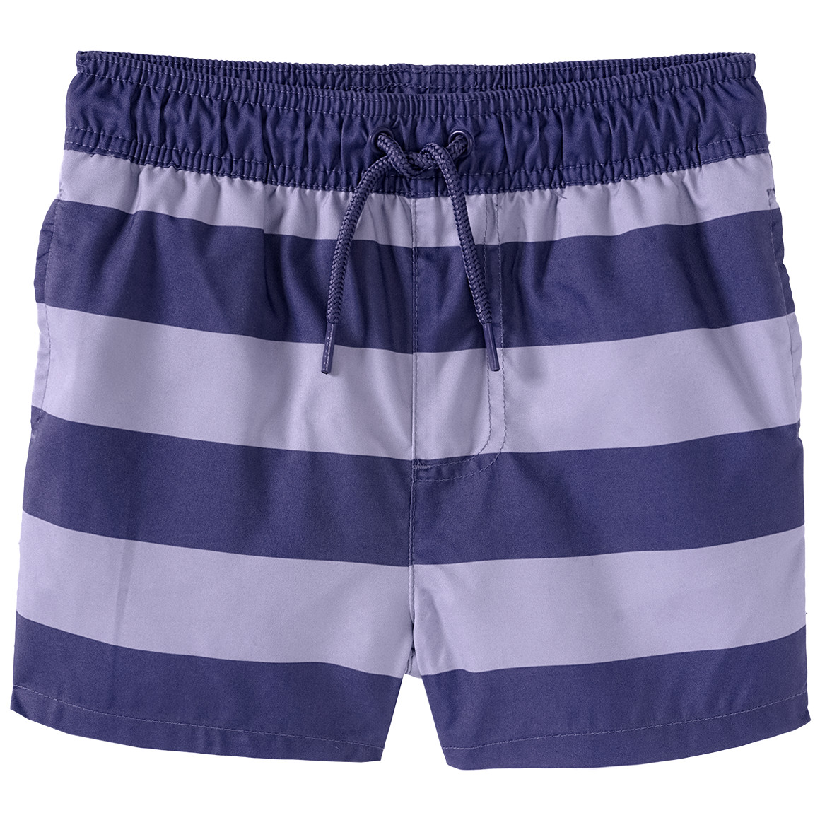 Famy Jungen Badeshorts mit Streifen dunkellila / helllila