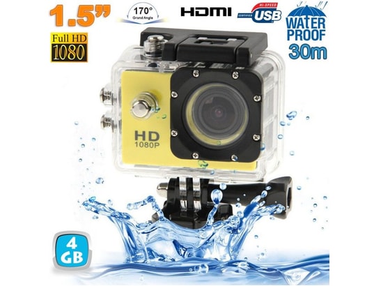 YONIS - Caméra sport étanche 30m caméra action Full HD 1080p 12MP Ja...