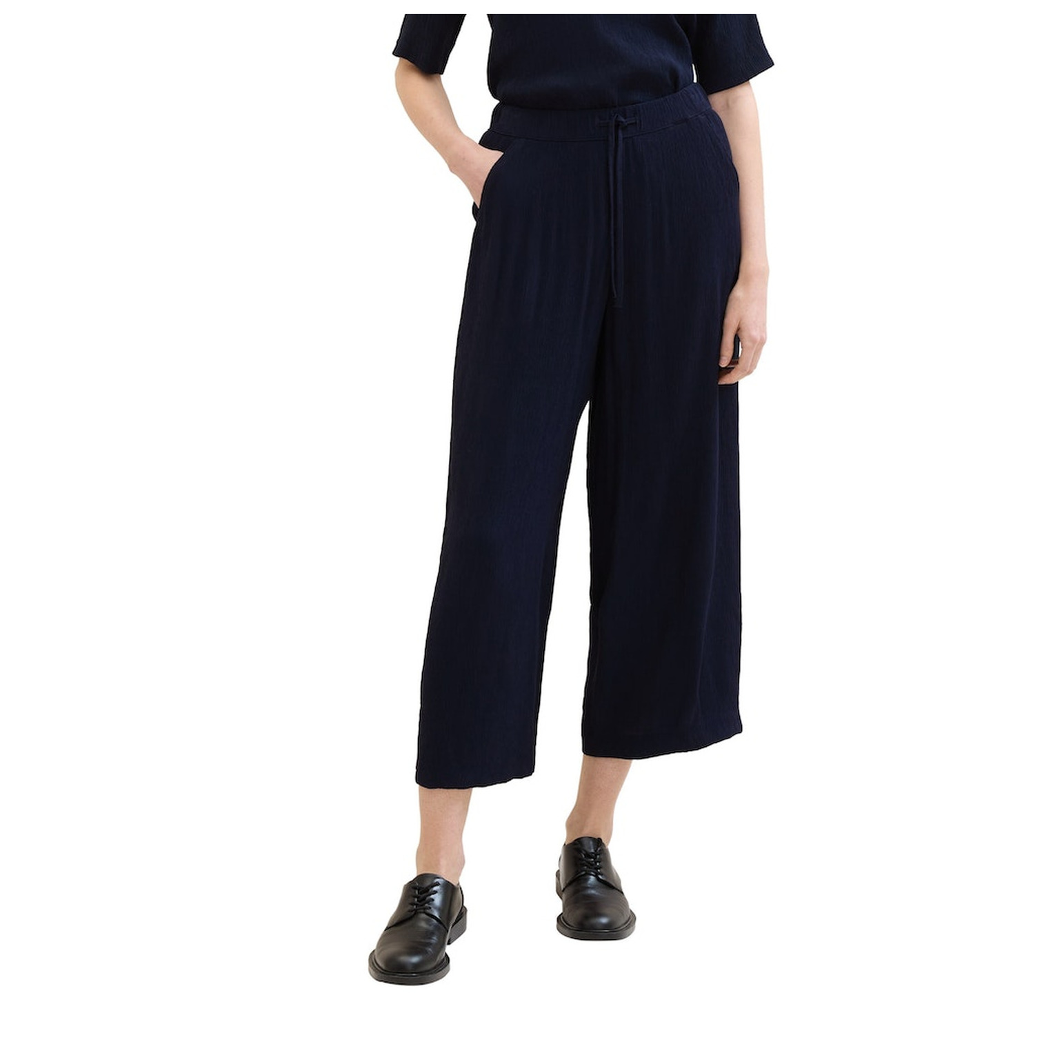Tom Tailor Culotte crinkle pants