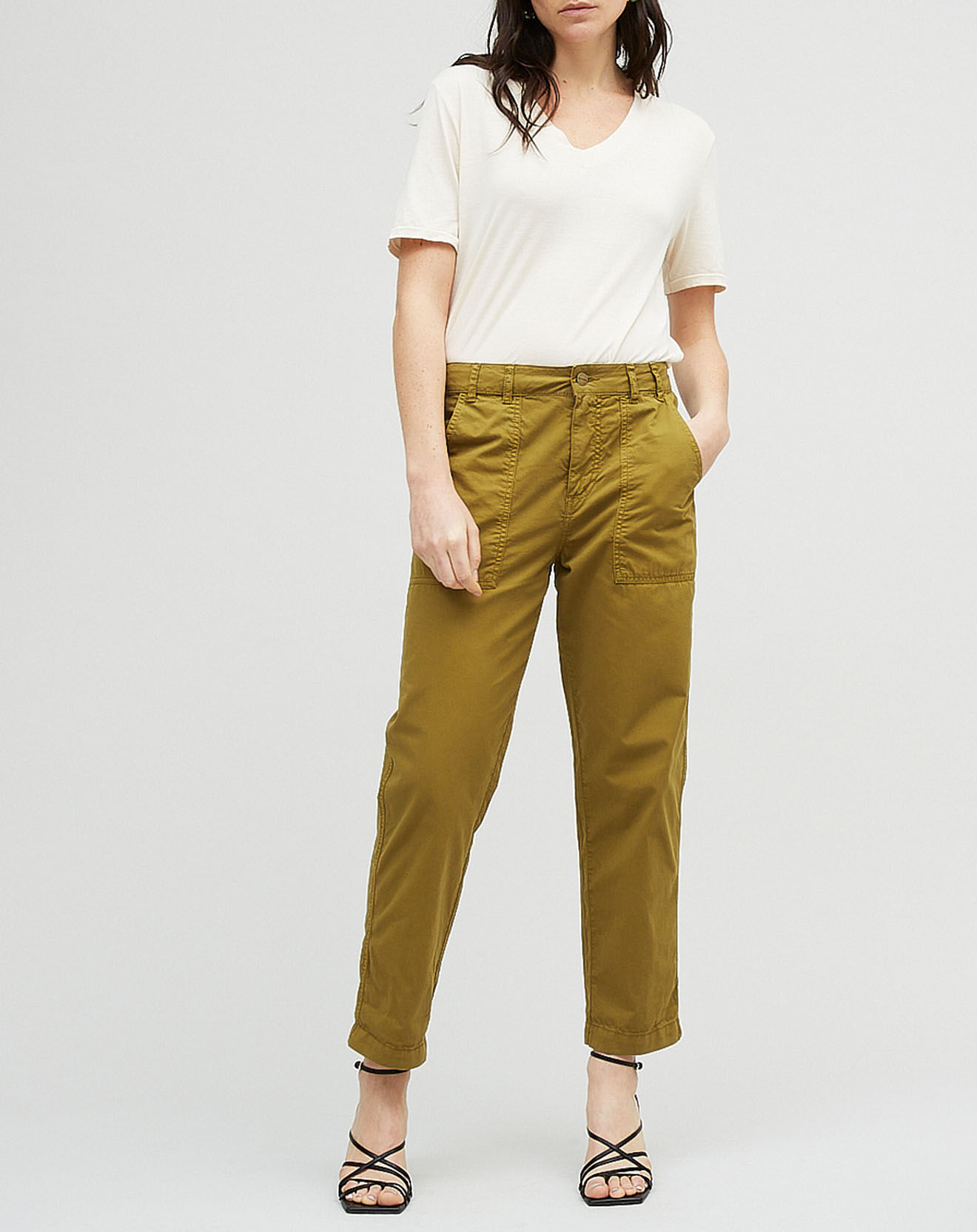 Chloé Stora Pantalon Pandy kaki