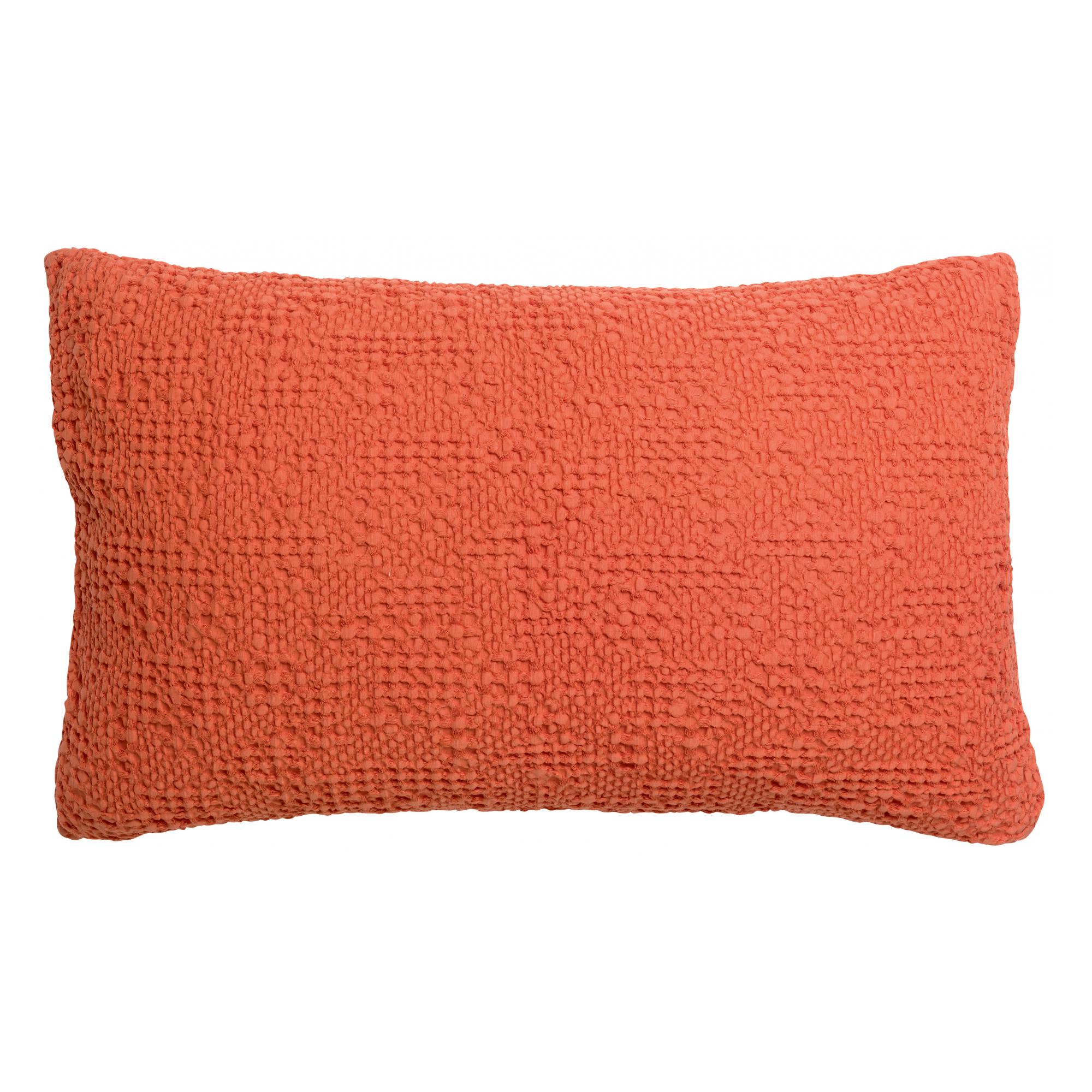 Coussin stonewashed tana marmelade 40 x 65 cm