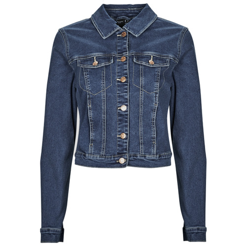 Vero Moda - VMLUNA LS SLIM DNM JACKET MIX GA NOOS - Bleu Medium