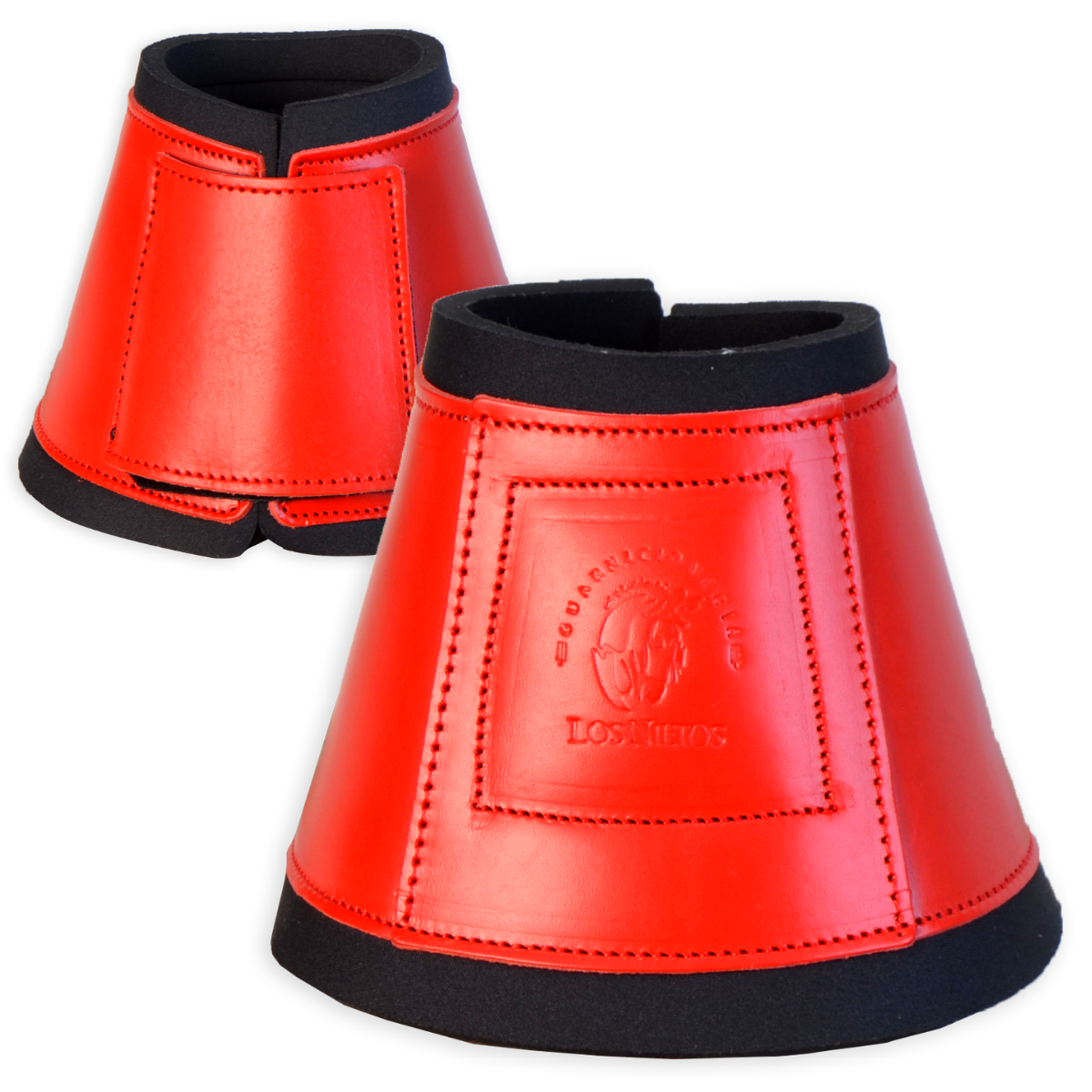 Sinos | Couro e Neoprene | Vermelho | Equipamento para Cavalos | Artigos de Selaria | Tradição Artesanal | Los Nietos