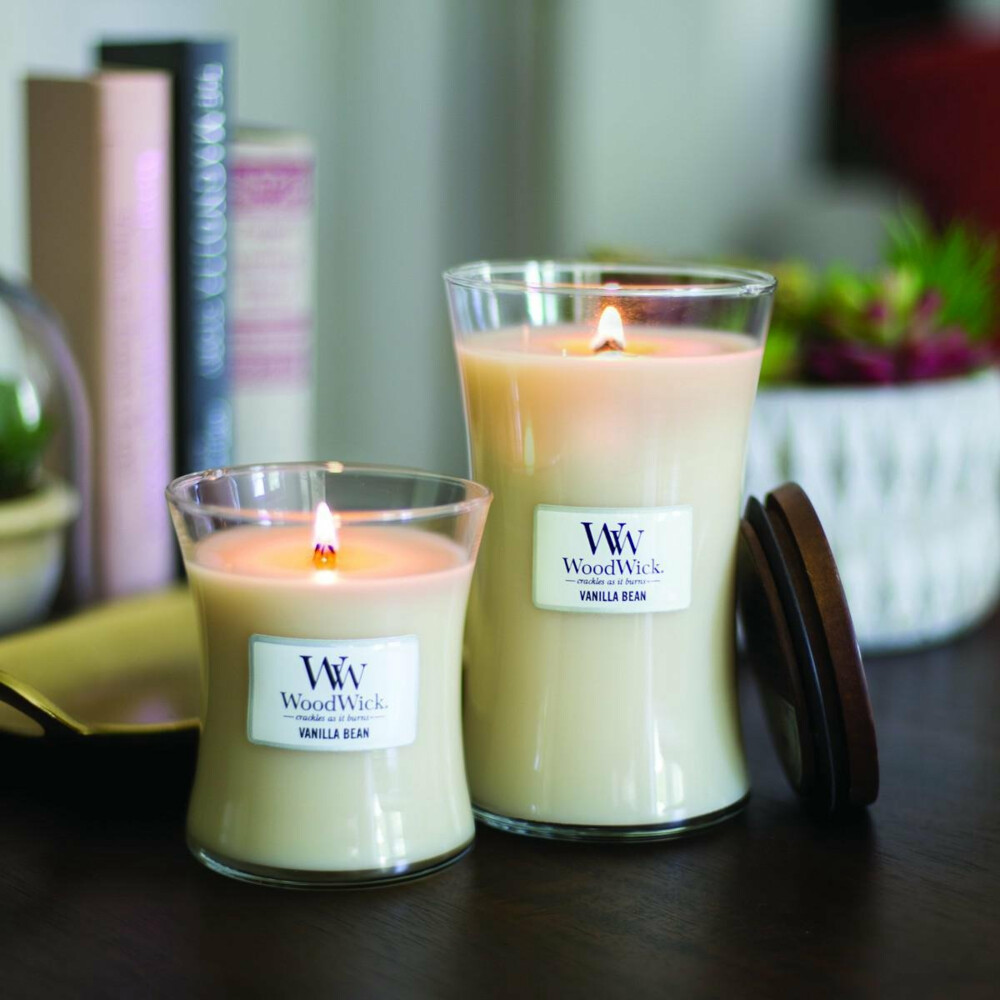 WoodWick Geurkaars Large Vanilla Bean611 gr