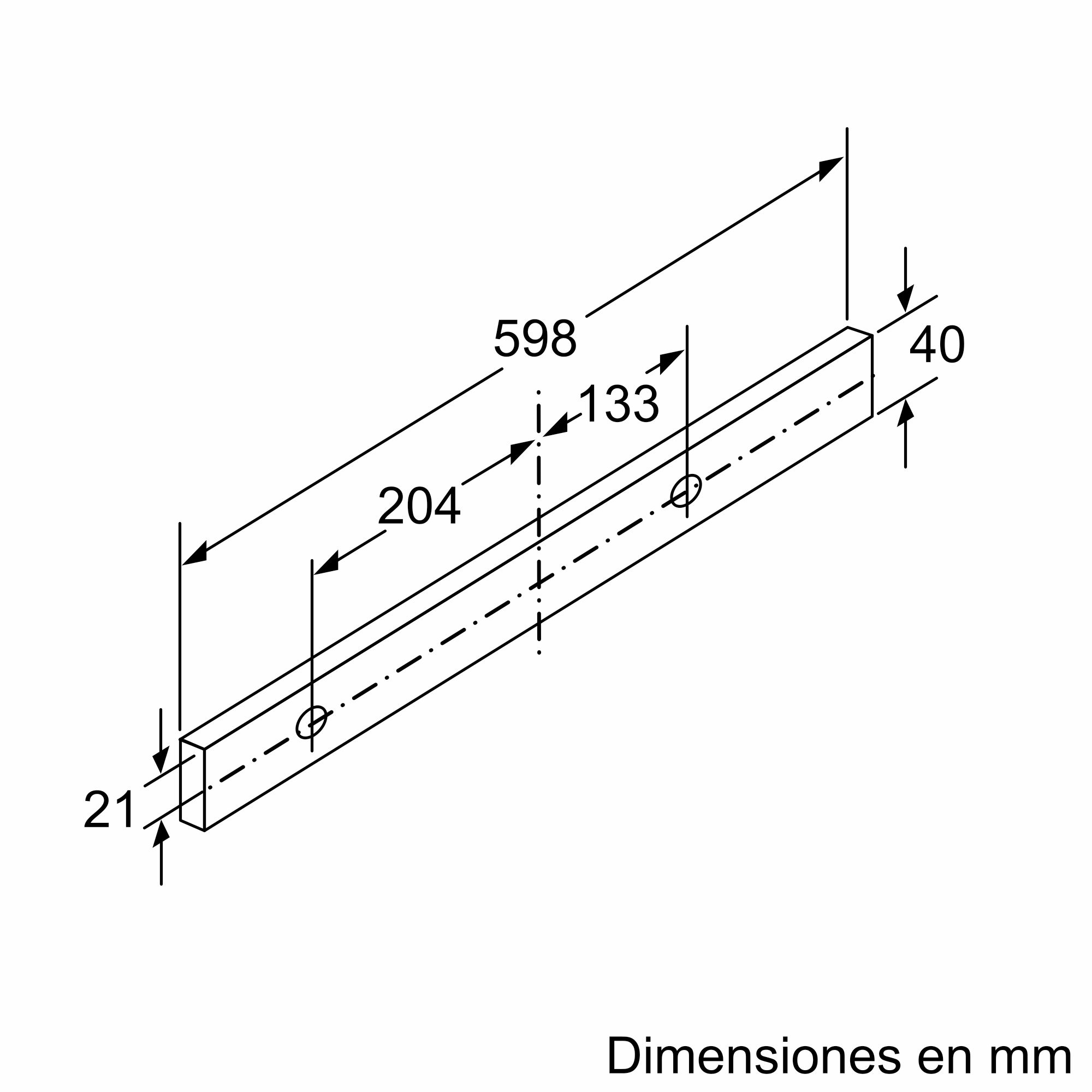 Capuz telescópico Série 4 60 cm Prata DFS067A51