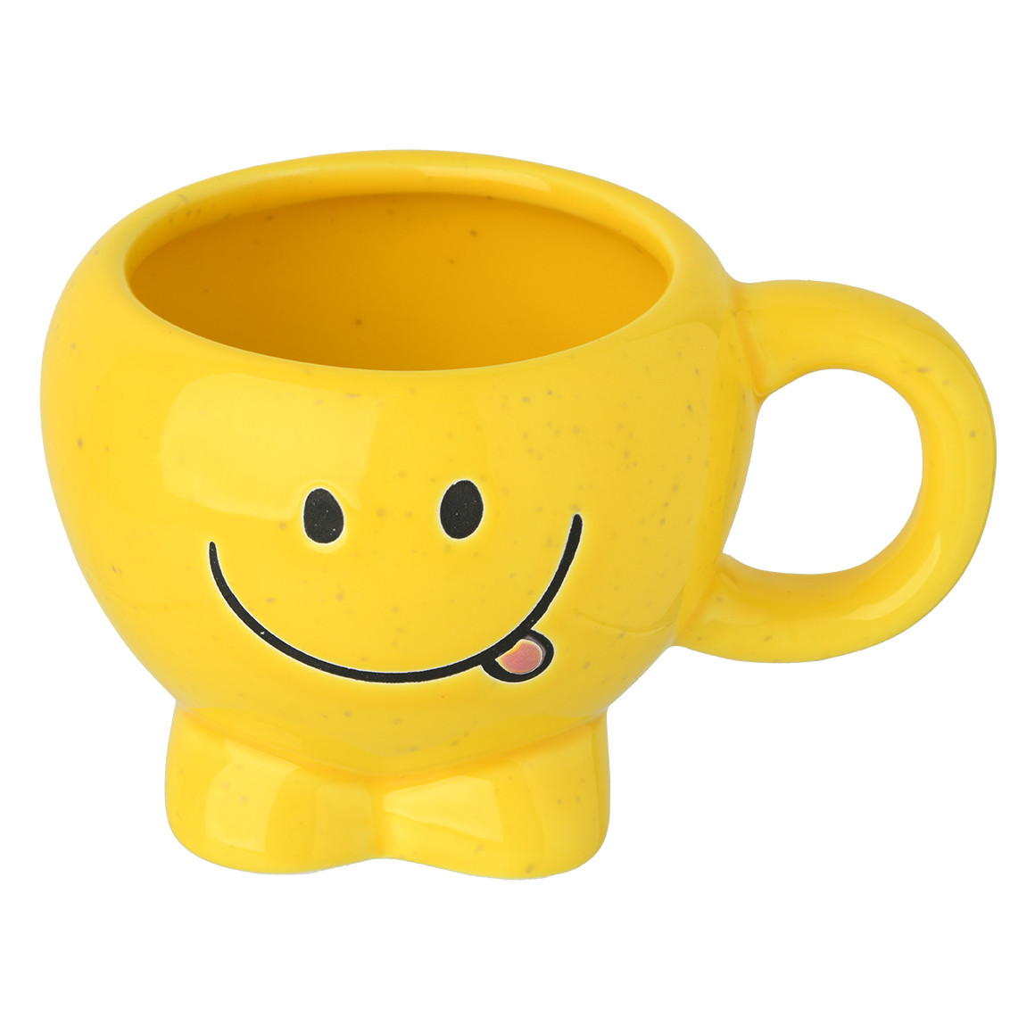 My Home Tasse mit Gesicht gelb