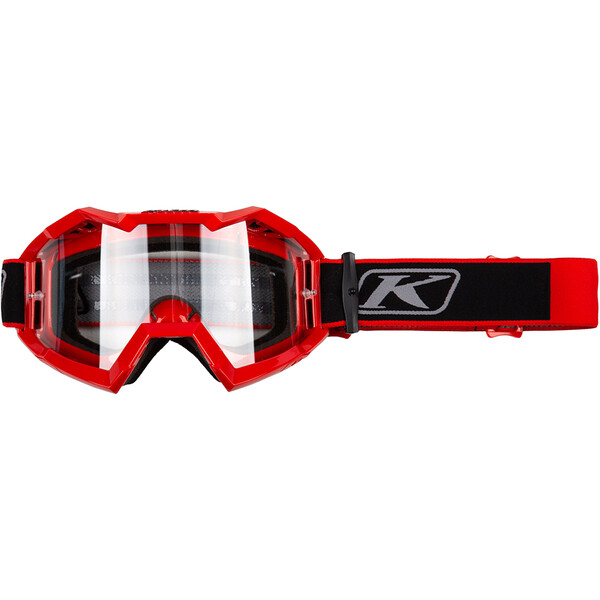 Klim - Masque Viper off-road Fracture Rouge / Noir / Transparent