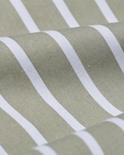 housse de couette en coton doux 140x200/220 rayée vert