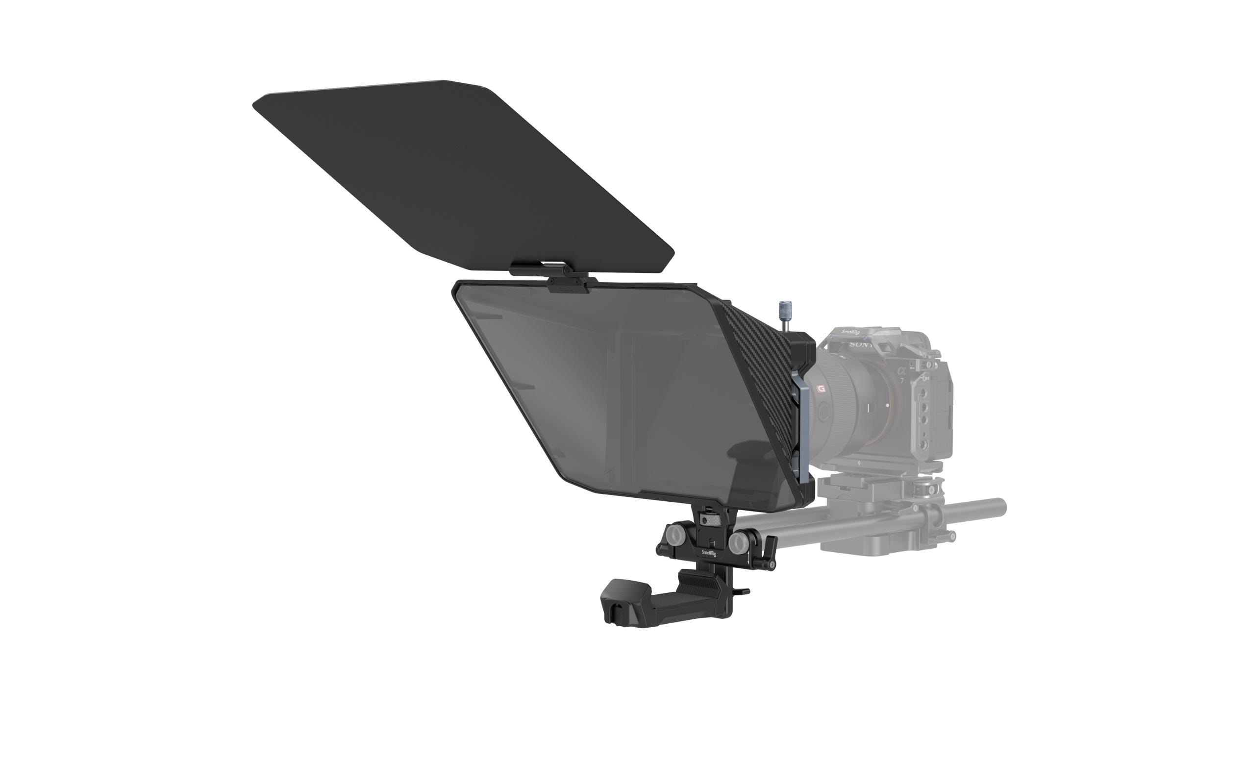 Teleprompter Multifunktional<br>Multifunktionaler Teleprompter für universelle spiegellose Objektive bis 95 mm, ein 15-mm-Schienenhalterungssystem und andere
