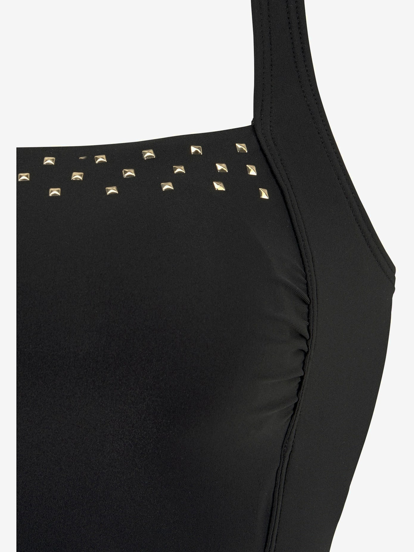 Maillot de bain 2 pièces maillot de bain élégant avec rivets décoratifs couleur or