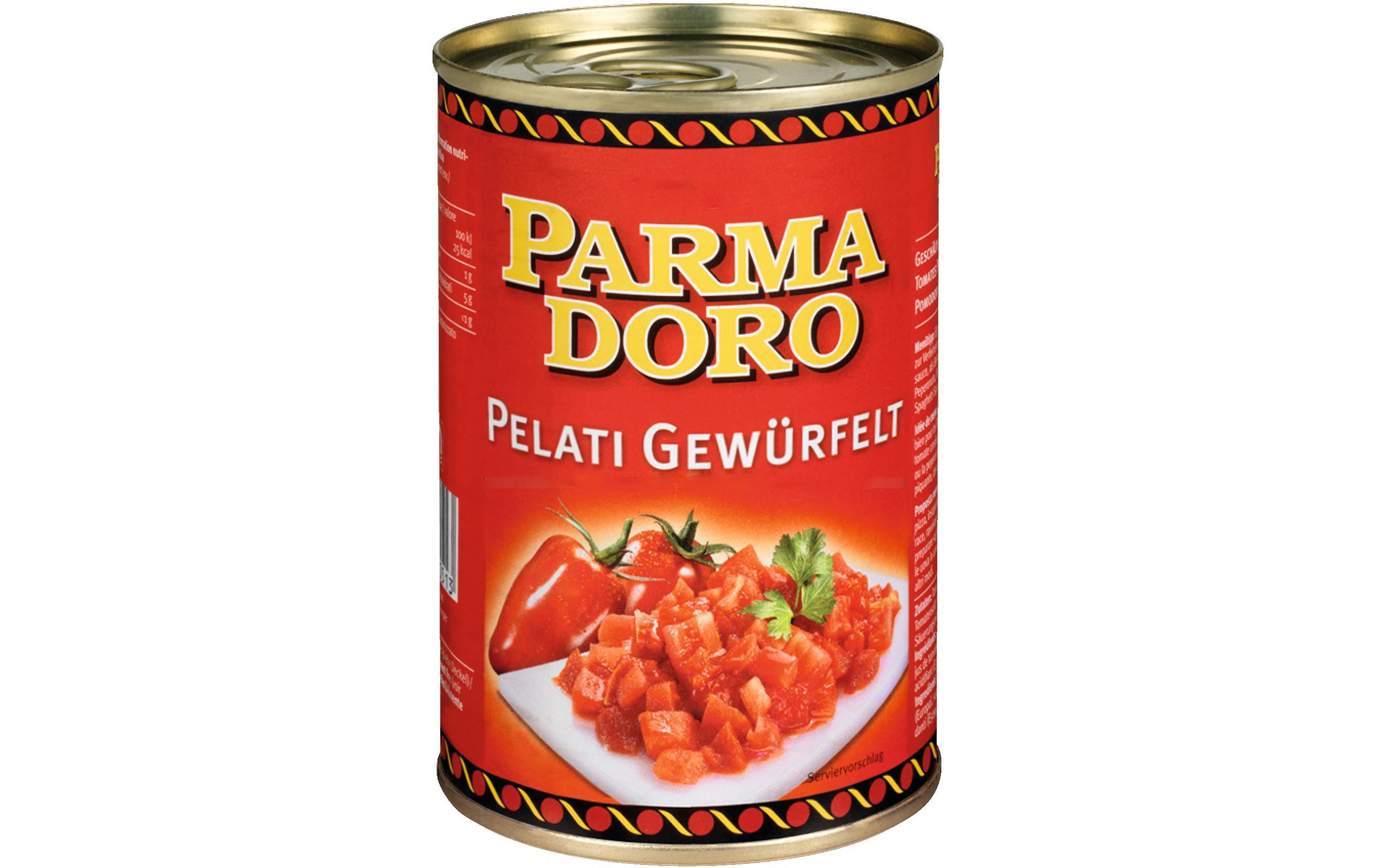 Dose Pelati gewürfelt 395 gGeschälte und gehackte Tomaten