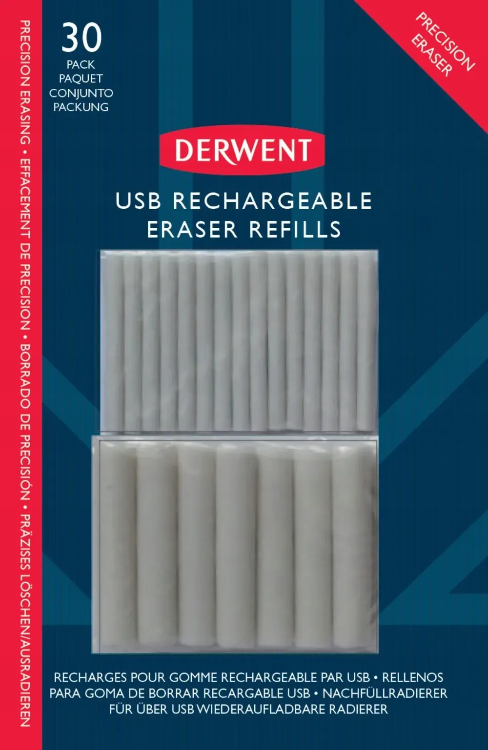 Derwent refills viskelædere til USB Viskelæder - 30 stk. (passer til 604504)