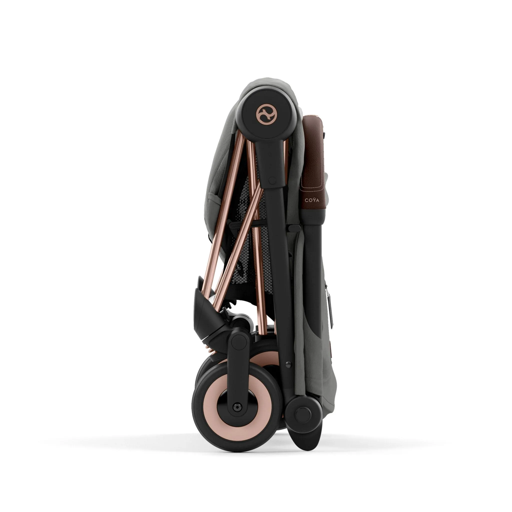 Cybex Poussette Coya - Cadre or rose avec siège gris mirage