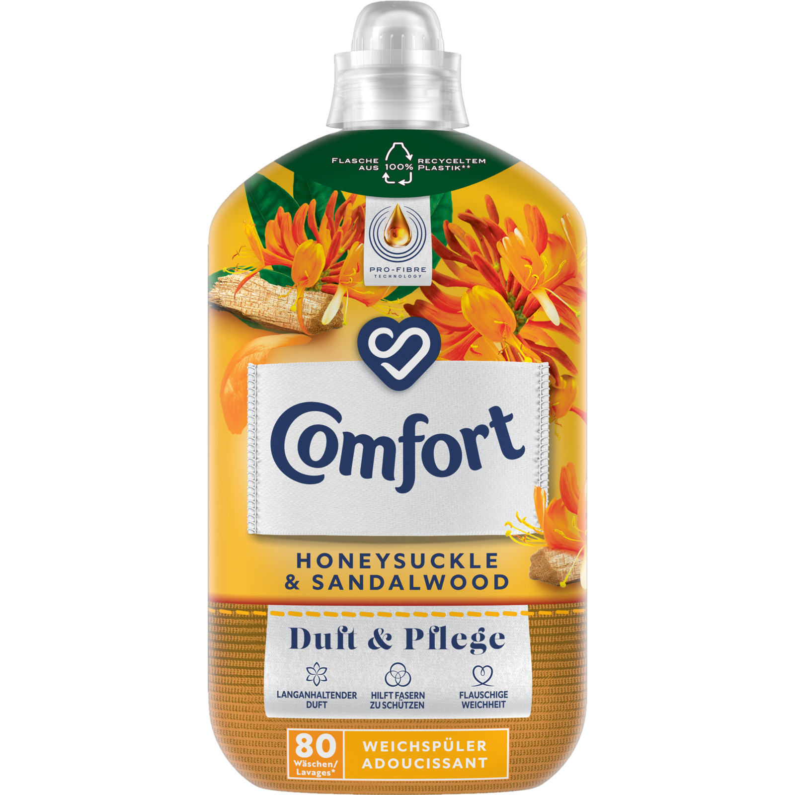 Comfort Weichspülkonzentrat Honeysuckle & Sandalwood 80 Waschgänge