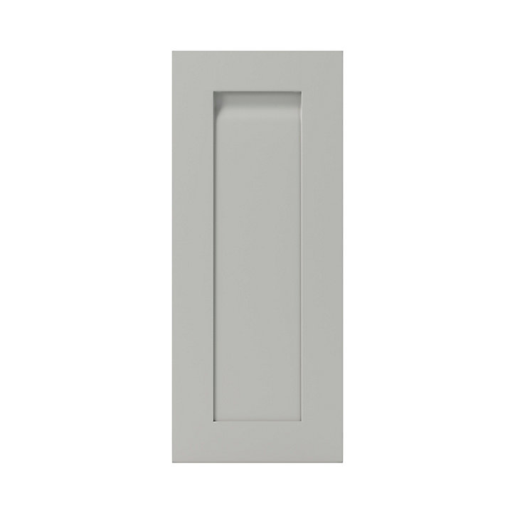 Porte de meuble de cuisine Garcinia gris ciment mat l. 30 cm x H. 72 cm GoodHome