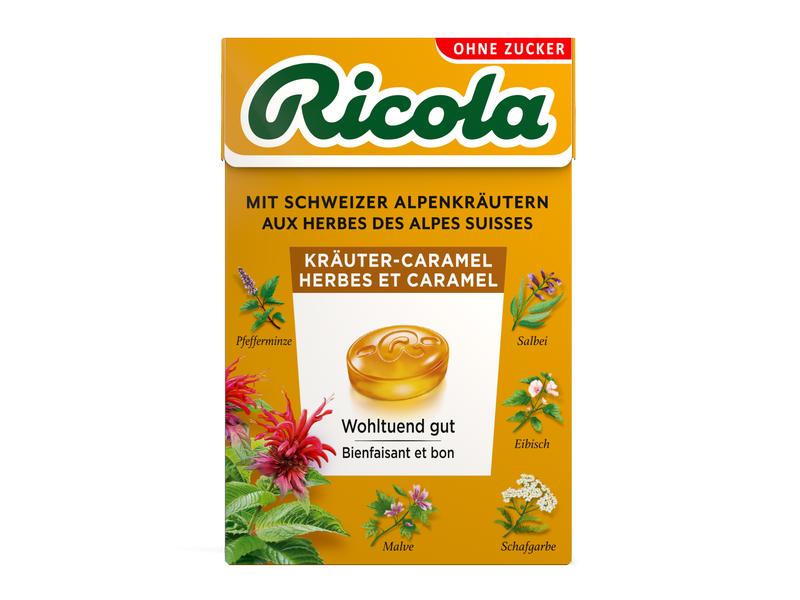 Ricola Bonbons Kräuter-Caramel 50 g Kräuterbonbons mit Karamell