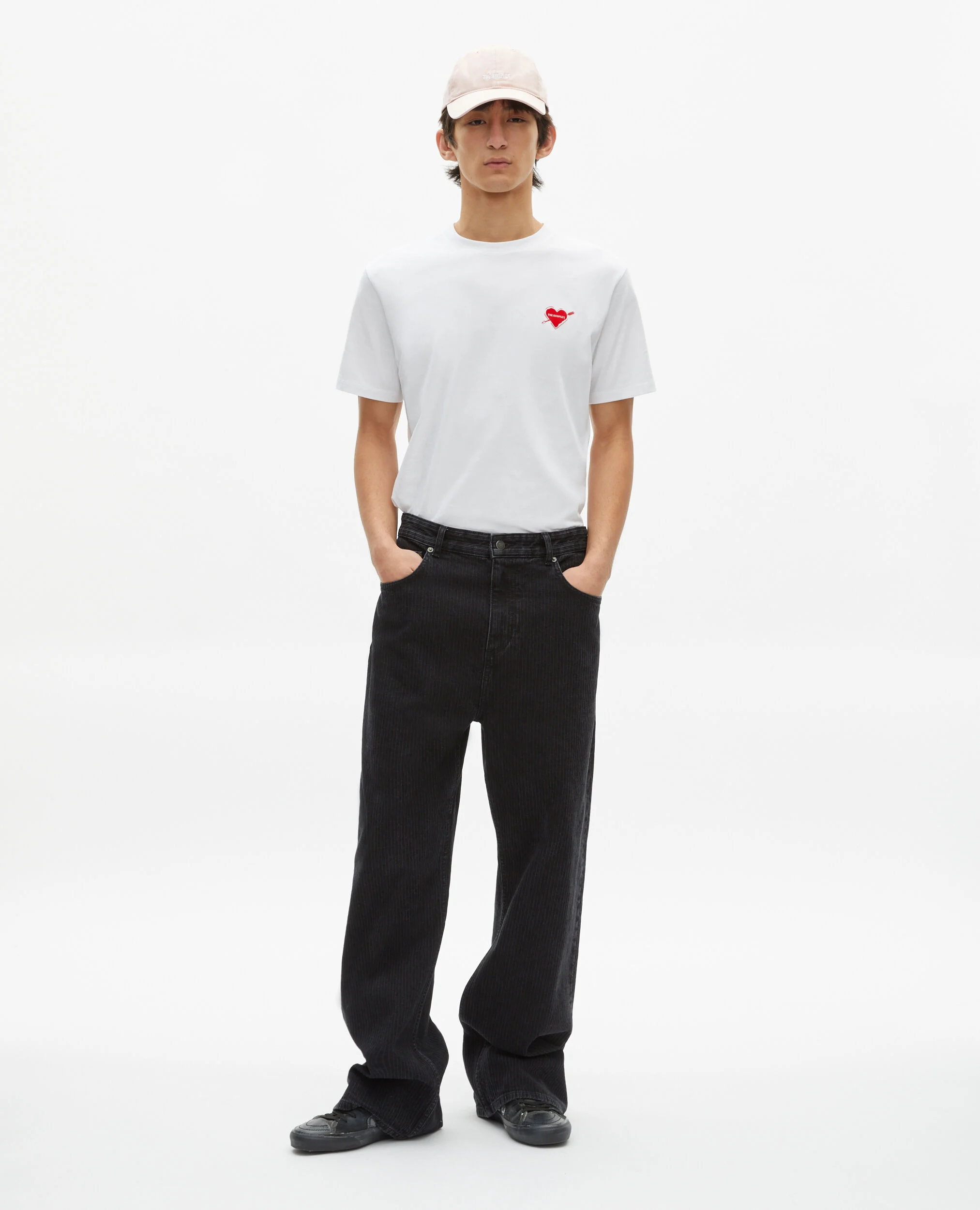 T-shirt avec flocage cœur blanc