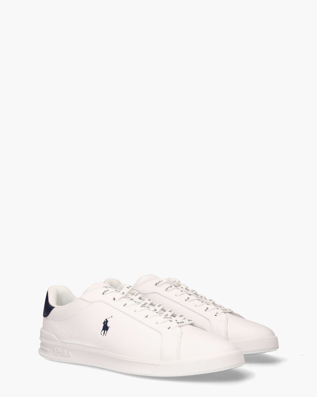 Polo Ralph Lauren Heritage Court II Wit/Blauw Herensneakers