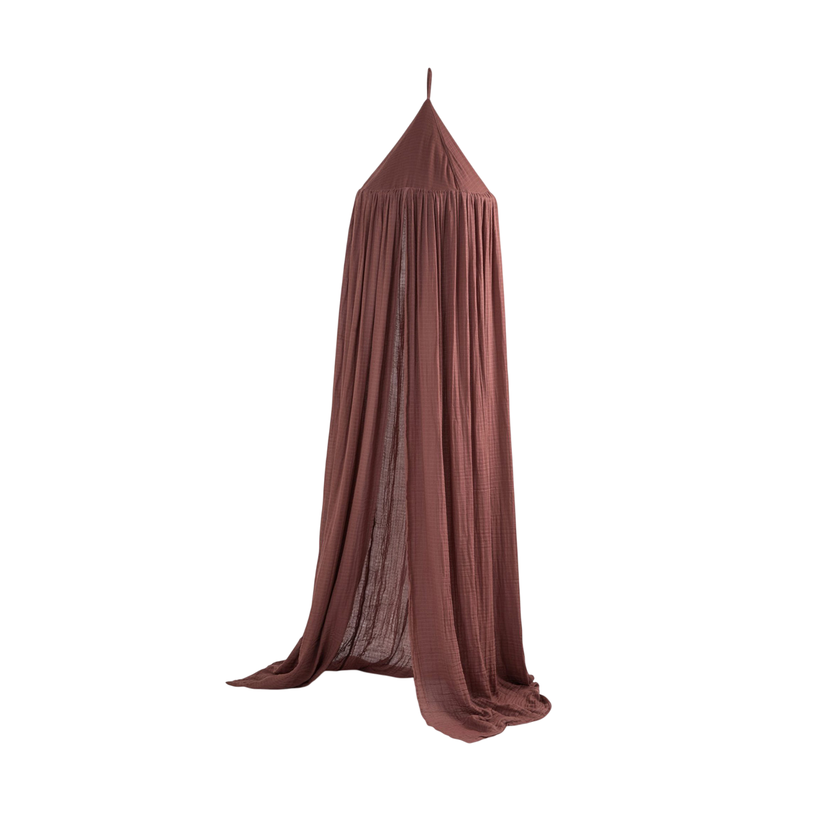 Baldachin, burgundy red