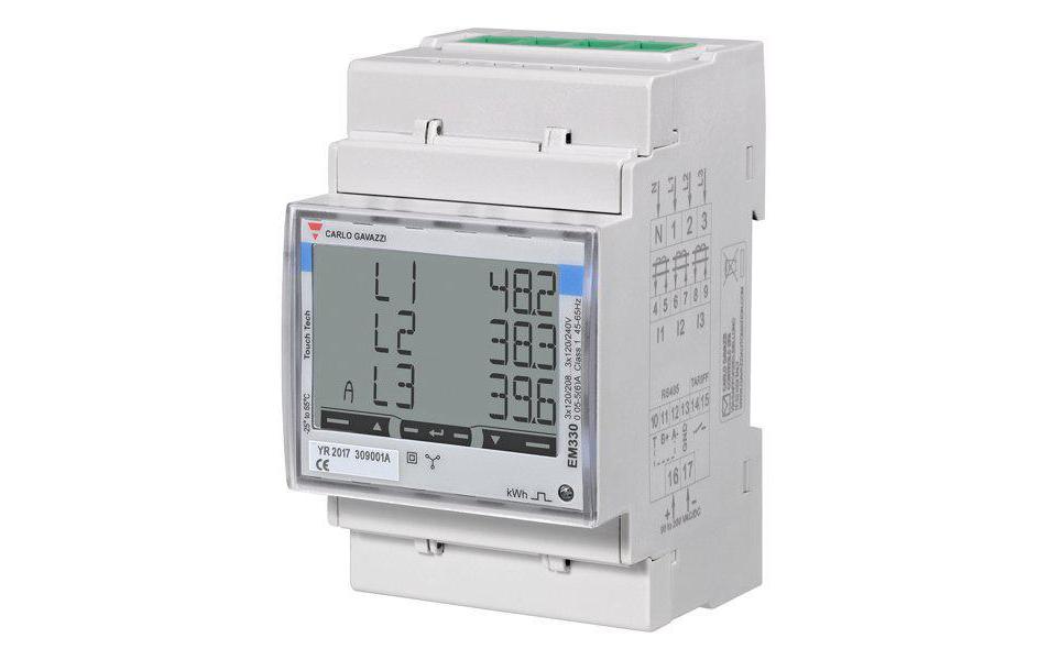 Dreiphasen-Energiezähler EM330 Wandleranschluss MID<br>Energiezähler EM 330 MID (Schweiz)