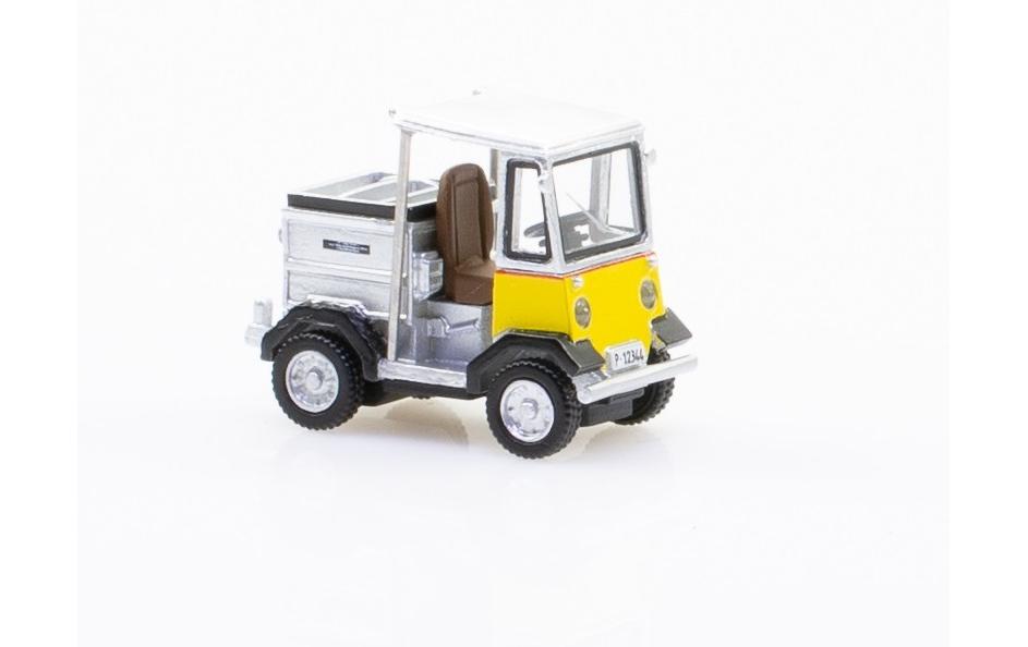PTT Elektro Schlepper mit Anhänger TR-5047e Nefag 1:87H0 Elektro Modell der Schweizer Post
