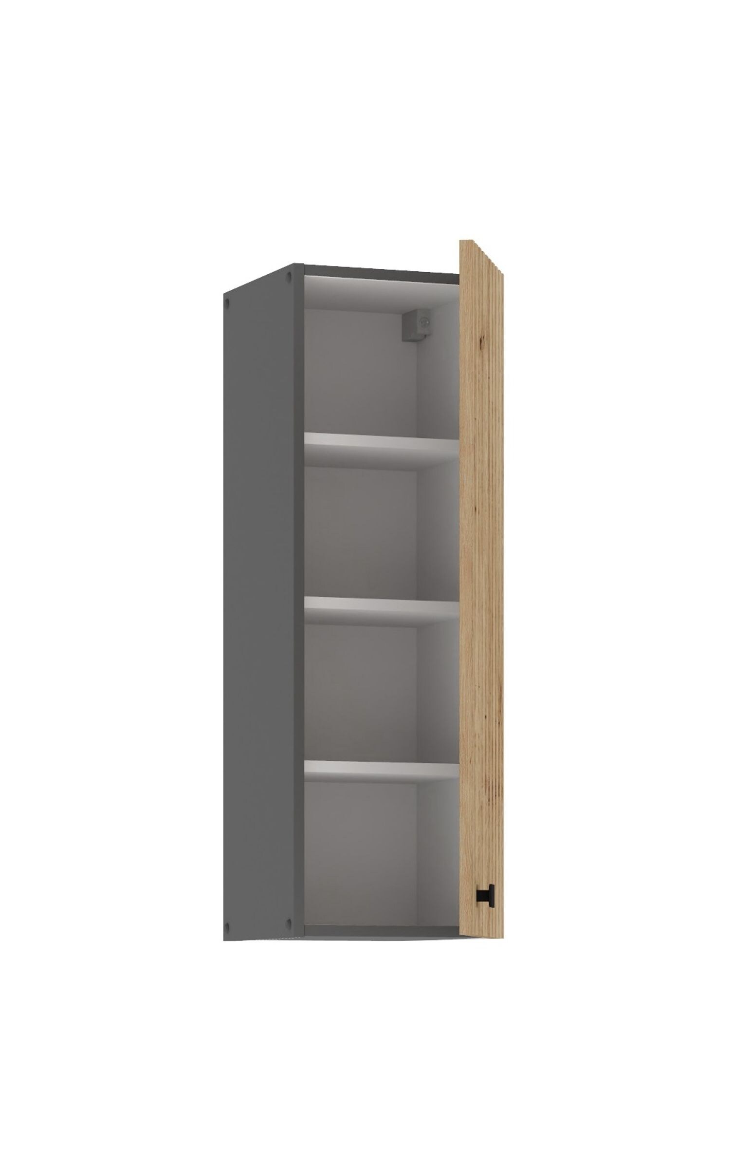 Küche AVA Artisan Hängeschrank 30 cm Lamellenoptik Küchenzeile Einbauküche