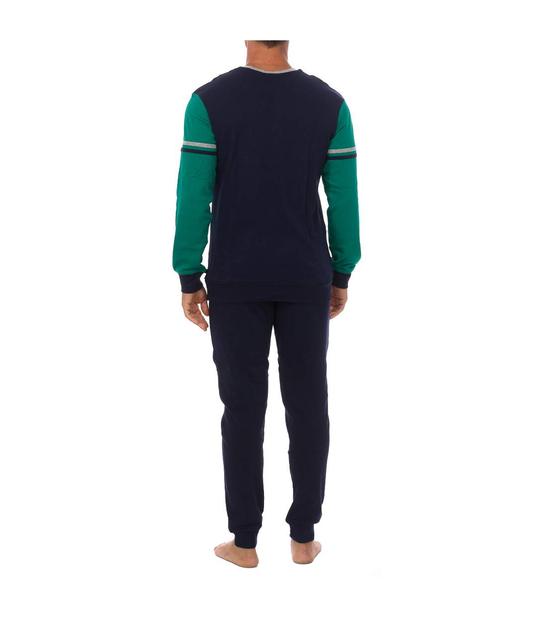 Men's long-sleeved tundose fabric pajamas A0CHH-1PQ