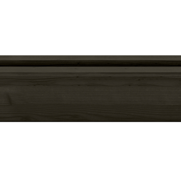 Sleufpaal tussen grenen antraciet ca. 8,8 x 8,8 cm, lengte ca. 270 cm
