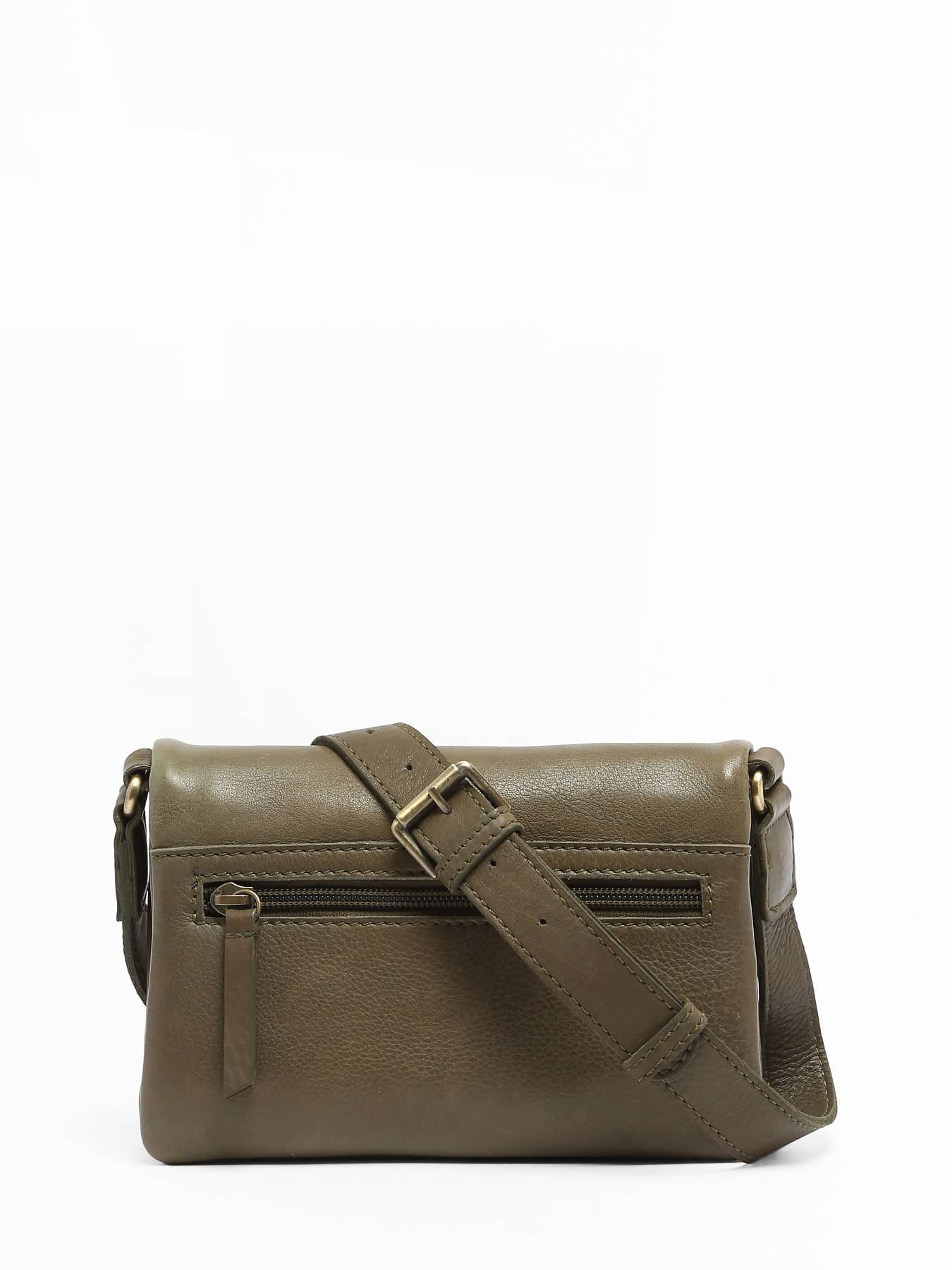 Sac bandoulire Boston cuir BASILIC PEPPER