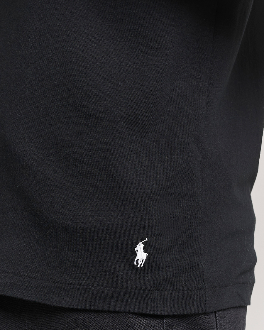 Polo Ralph Lauren 3-Pack Crew Neck T-Shirt White/Black/Andover Heather