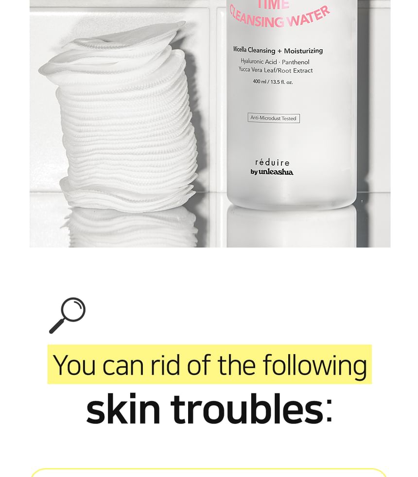 UNLEASHIA - reduire Refreshing Time Cleansing Water