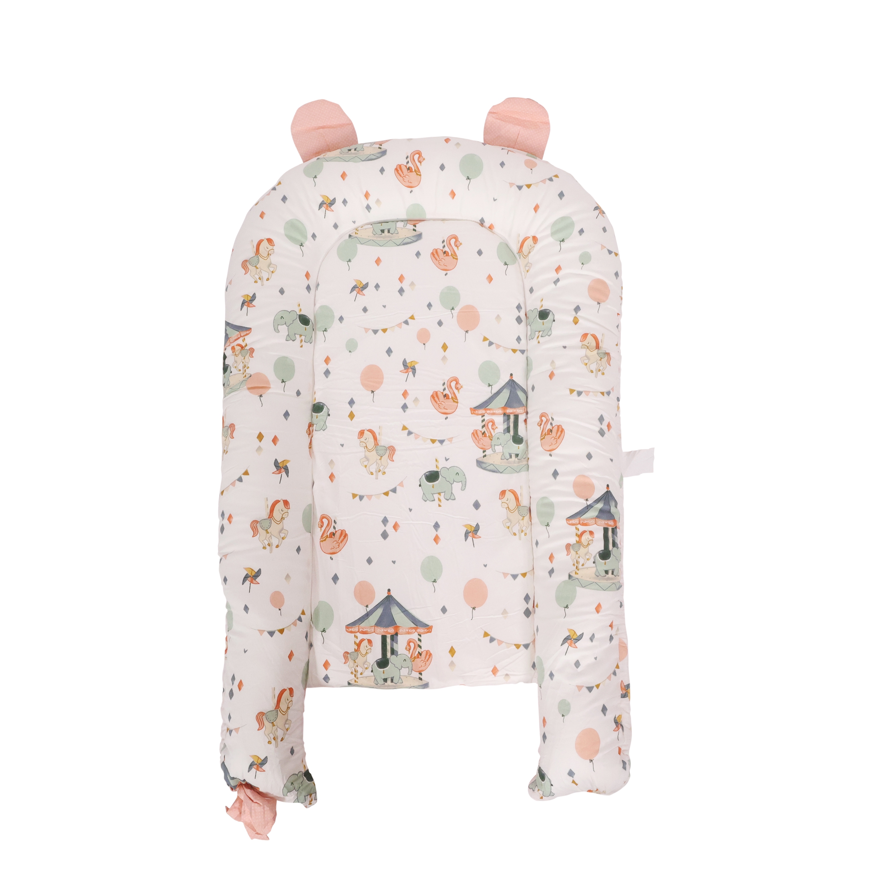 Babynest 90 x 50 x 12 cm rosa