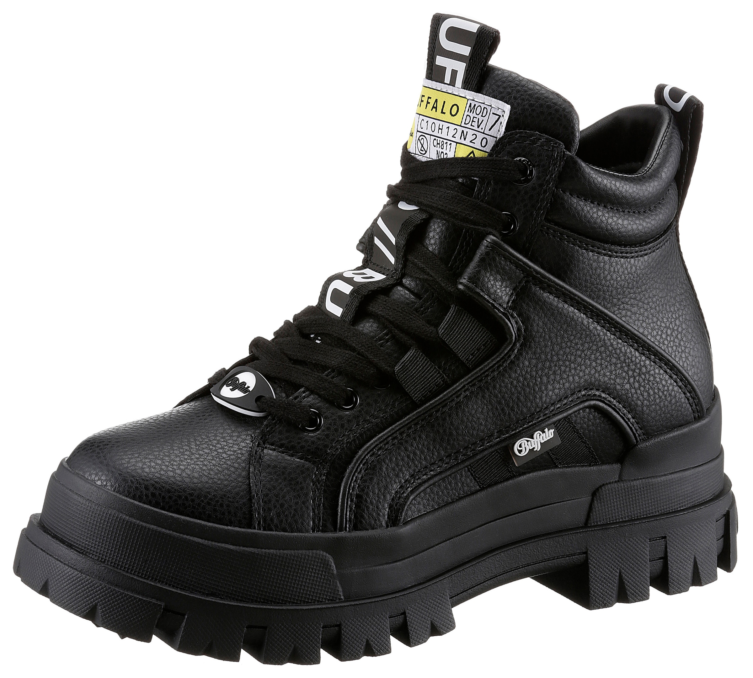 Buffalo Schnürboots »ASPHA NC MID«  Schnürstiefelette, High Top Sneaker mit weicher Schaftrandpolsterung