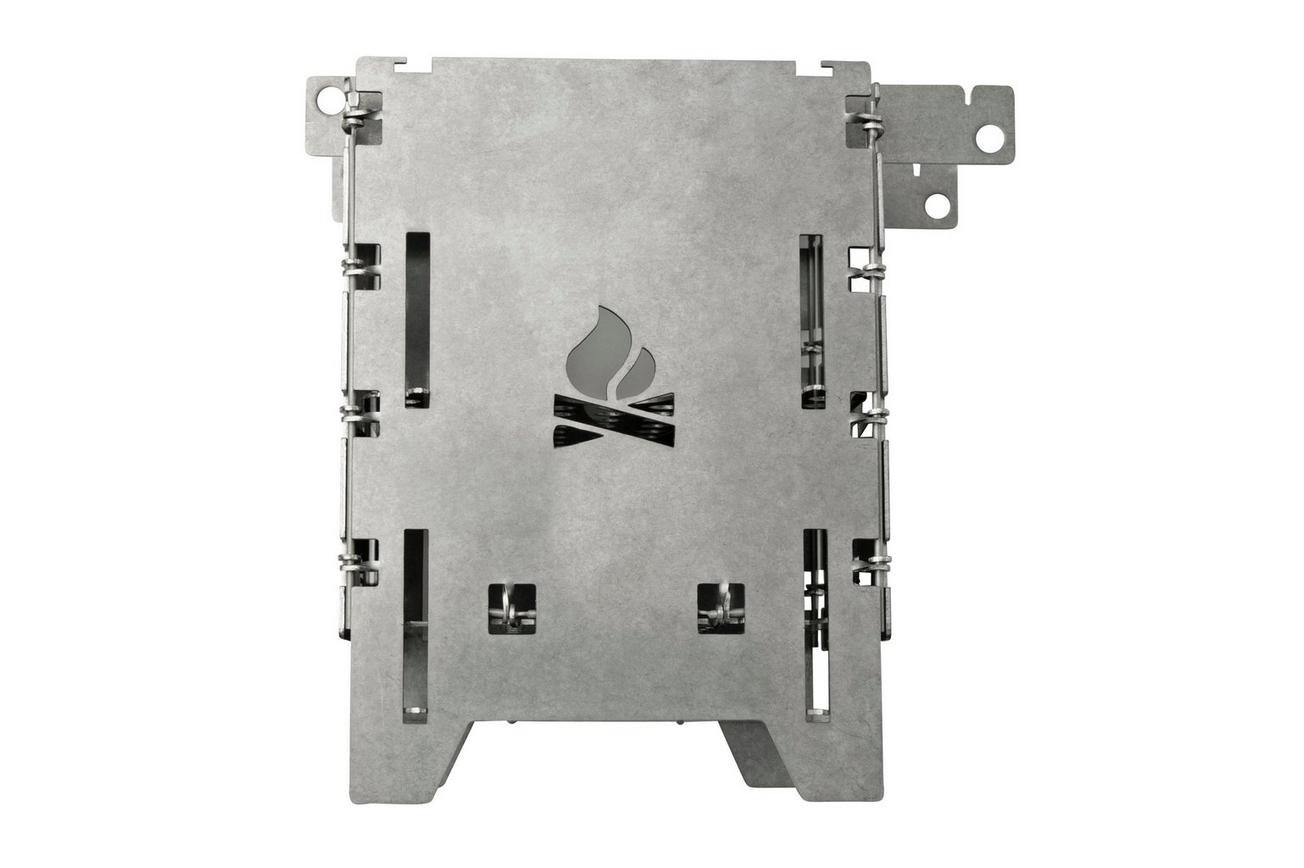 Bushcraft Essentials Bushbox LF Set, opvouwbare stove met opbergtas