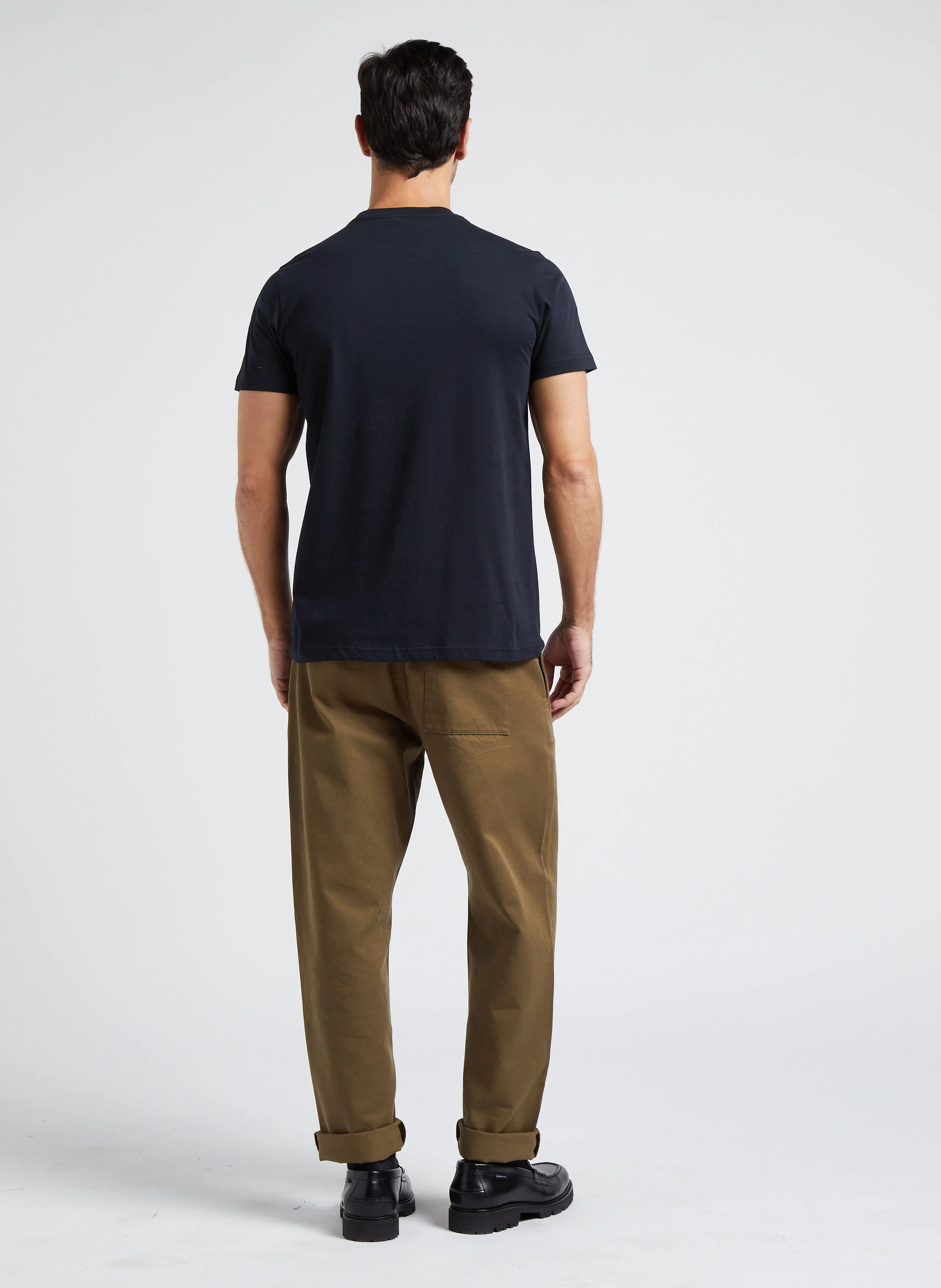 Pantalon droit en coton biologique| Vert