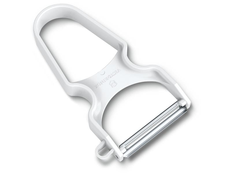 Victorinox Sparschäler Rapid mit gerader Klinge, Weiss Sparschäler mit Klinge aus rostfreiem Stahl