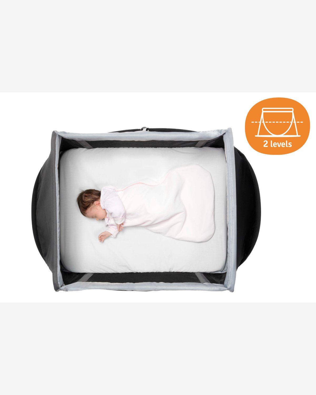 Reiseseng Baby 0-3år – m/ Madrass, Reisebag | Instant Pop-Up Travel Cot, Best i Test 2026